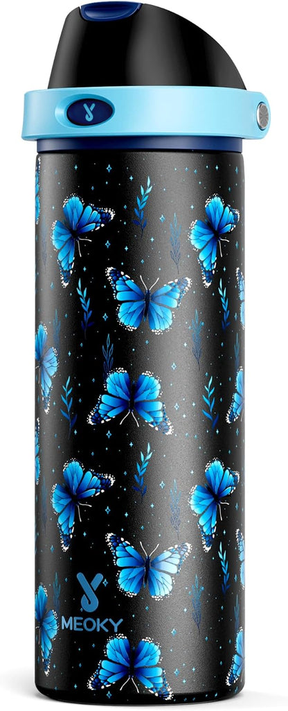 32 oz Insulated Water Bottle with Straw: Stainless Steel Metal Water Bottle with 2-in-1 Lid - Leak Proof, Cold for 24 Hours, Protective Silicone Base, BPA-Free for Sports Gym, Sage - Colors A
