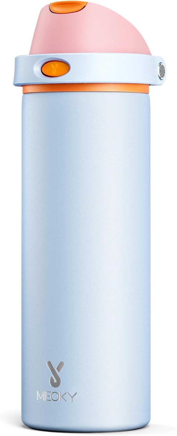 32 oz Insulated Water Bottle with Straw: Stainless Steel Metal Water Bottle with 2-in-1 Lid - Leak Proof, Cold for 24 Hours, Protective Silicone Base, BPA-Free for Sports Gym, Sage - Colors A