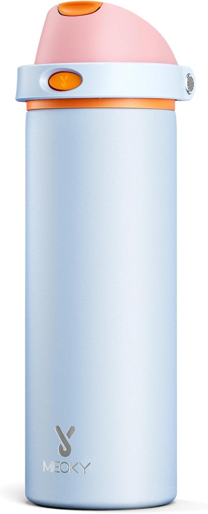 32 oz Insulated Water Bottle with Straw: Stainless Steel Metal Water Bottle with 2-in-1 Lid - Leak Proof, Cold for 24 Hours, Protective Silicone Base, BPA-Free for Sports Gym, Sage - Colors A