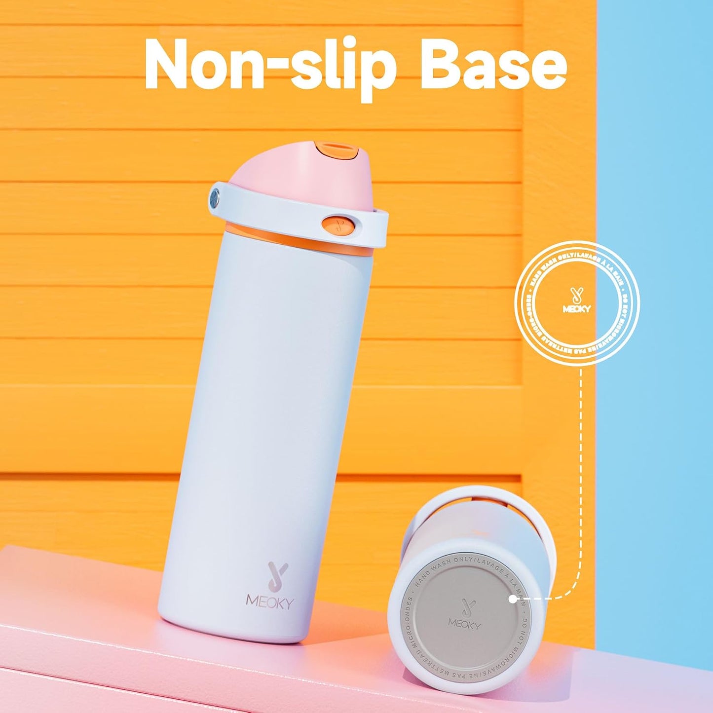 32 oz Insulated Water Bottle with Straw: Stainless Steel Metal Water Bottle with 2-in-1 Lid - Leak Proof, Cold for 24 Hours, Protective Silicone Base, BPA-Free for Sports Gym, Sage - Colors A