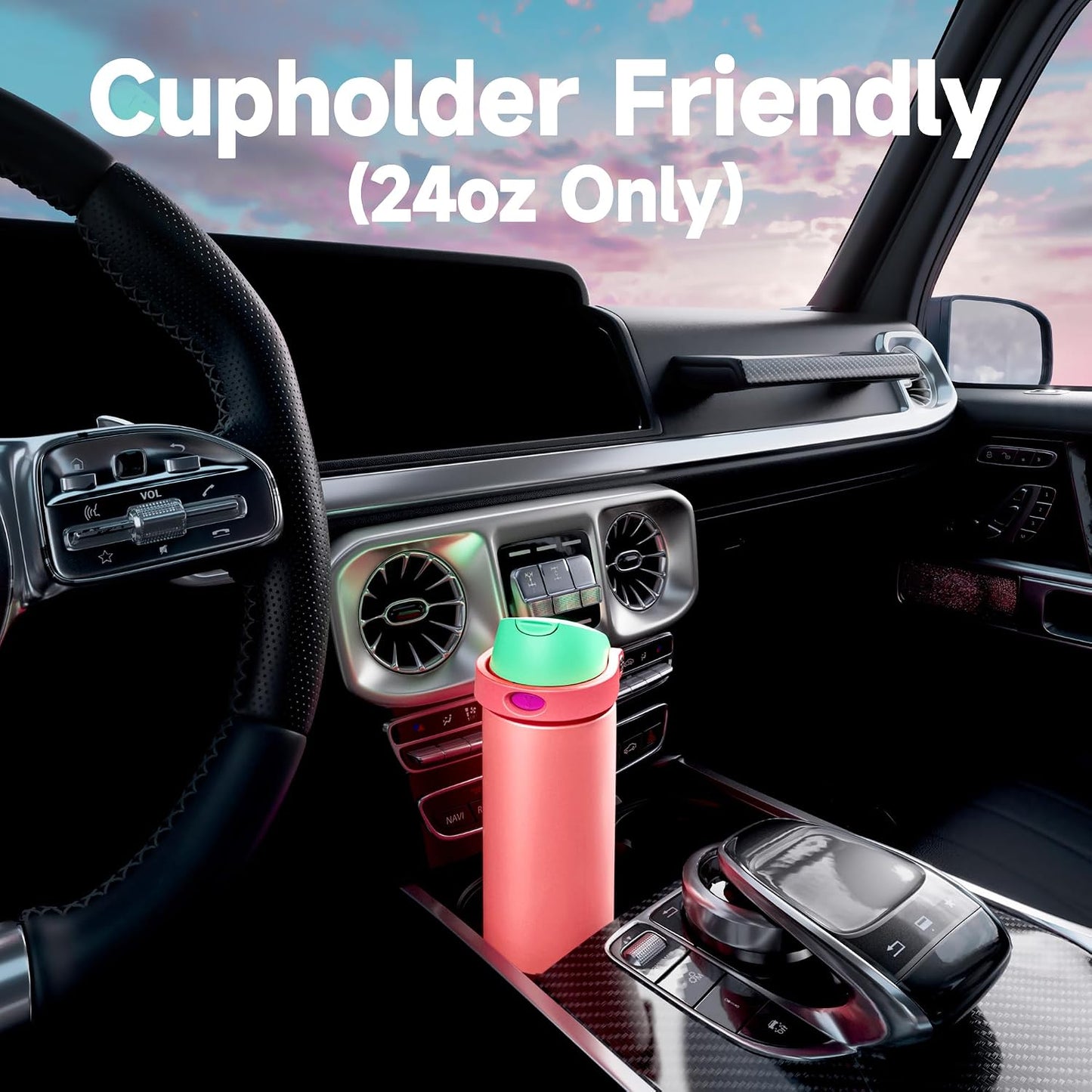 32 oz Insulated Water Bottle with Straw: Stainless Steel Metal Water Bottle with 2-in-1 Lid - Leak Proof, Cold for 24 Hours, Protective Silicone Base, BPA-Free for Sports Gym, Sage - Colors A