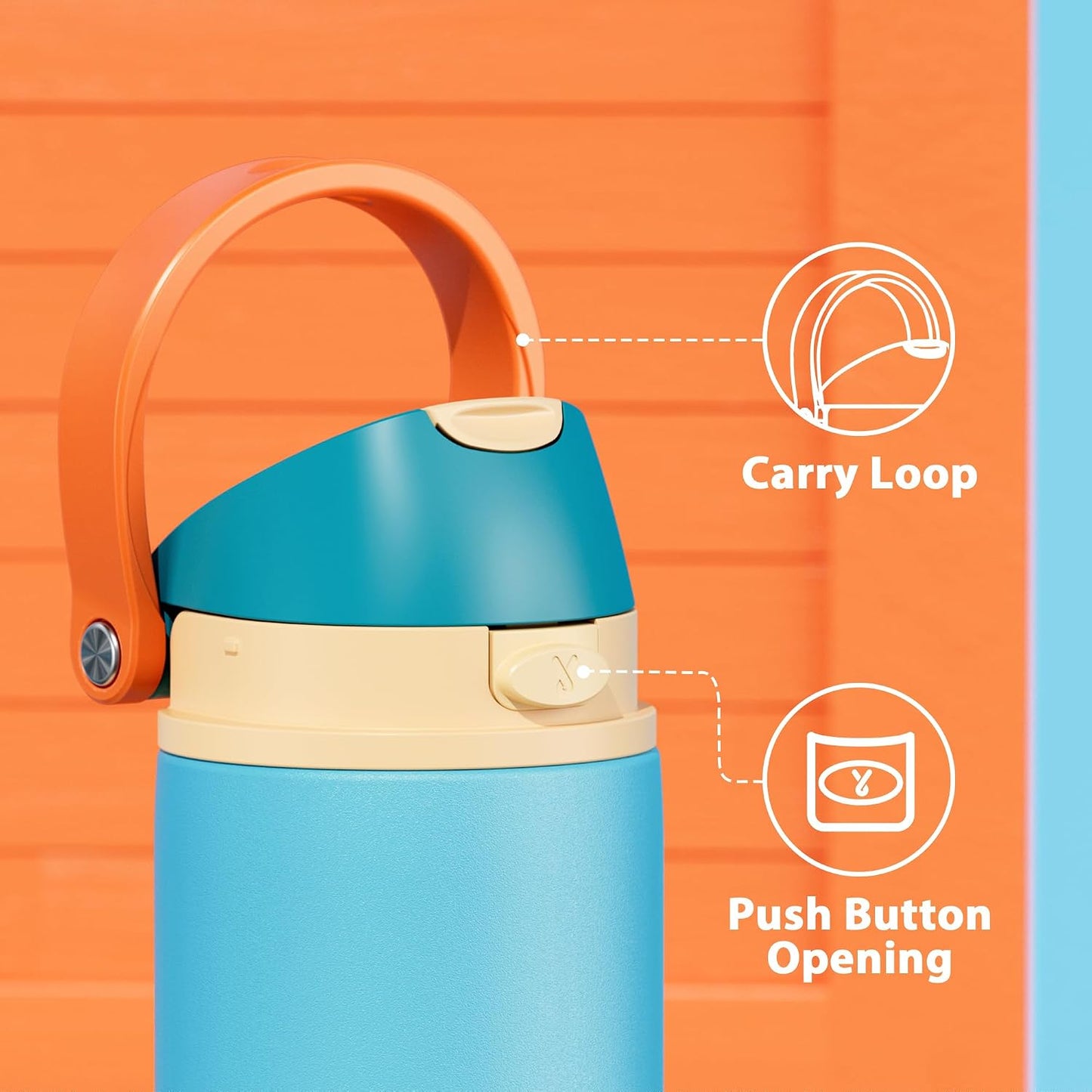 32 oz Insulated Water Bottle with Straw: Stainless Steel Metal Water Bottle with 2-in-1 Lid - Leak Proof, Cold for 24 Hours, Protective Silicone Base, BPA-Free for Sports Gym, Sage - Colors A