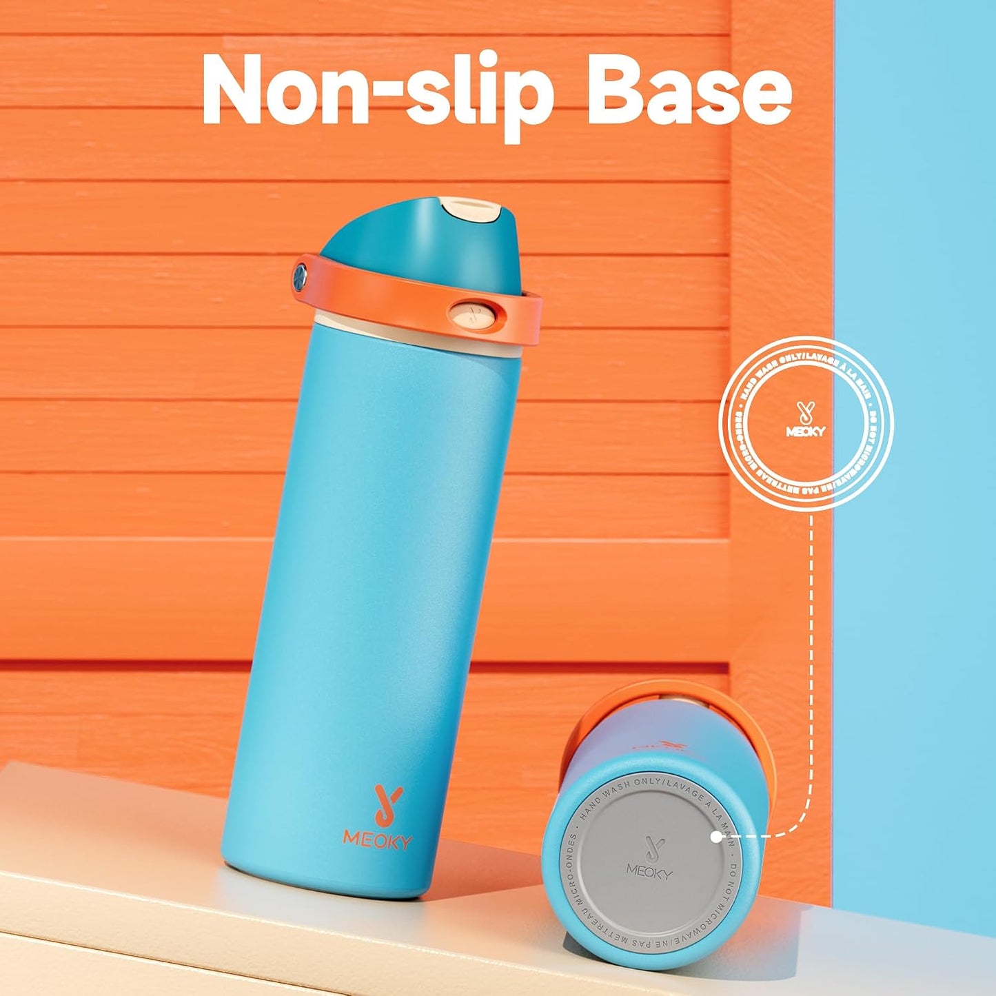 32 oz Insulated Water Bottle with Straw: Stainless Steel Metal Water Bottle with 2-in-1 Lid - Leak Proof, Cold for 24 Hours, Protective Silicone Base, BPA-Free for Sports Gym, Sage - Colors A