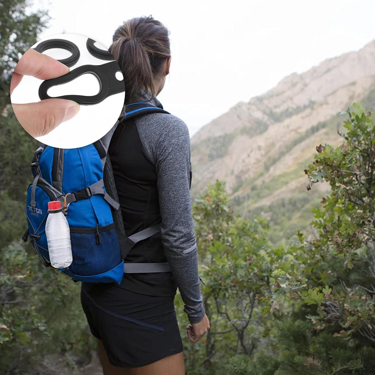6 PCS Silicone Water Bottle Carrier, Camping, Traveling