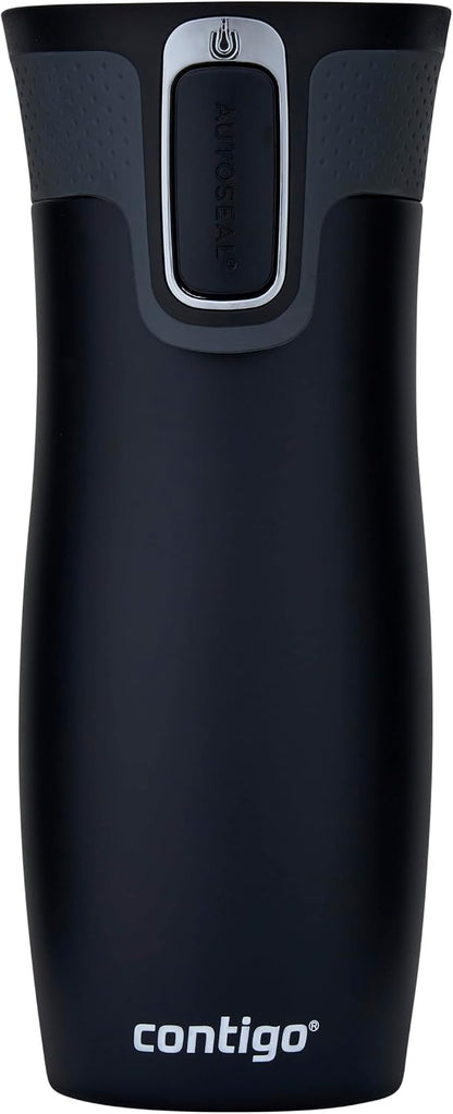 West Loop Autoseal Travel Mug, Stainless Steel Thermal Mug, Vacuum Flask, Leakproof Tumbler, Coffee Mug with BPA-Free Easy-Clean Lid