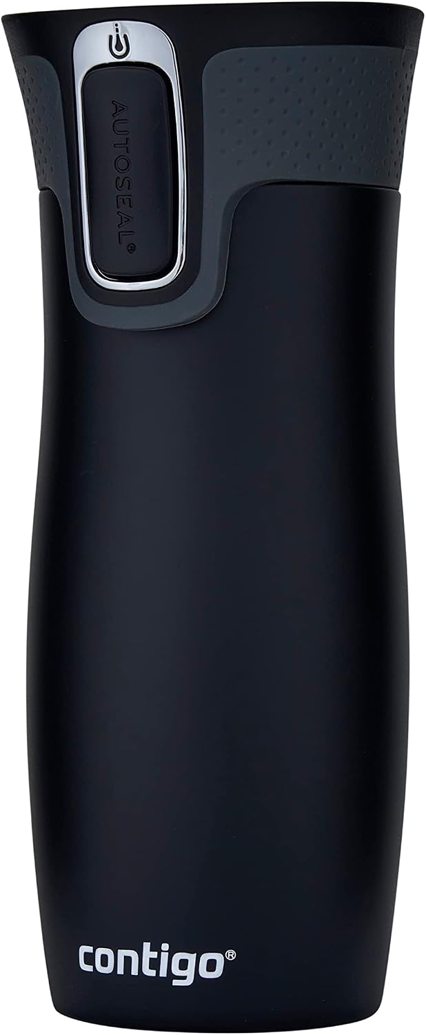 West Loop Autoseal Travel Mug, Stainless Steel Thermal Mug, Vacuum Flask, Leakproof Tumbler, Coffee Mug with BPA-Free Easy-Clean Lid