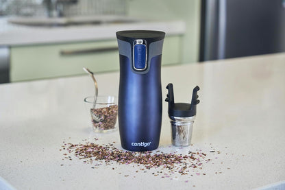 West Loop Autoseal Travel Mug, Stainless Steel Thermal Mug, Vacuum Flask, Leakproof Tumbler, Coffee Mug with BPA-Free Easy-Clean Lid