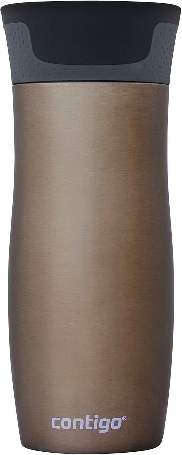 West Loop Autoseal Travel Mug, Stainless Steel Thermal Mug, Vacuum Flask, Leakproof Tumbler, Coffee Mug with BPA-Free Easy-Clean Lid