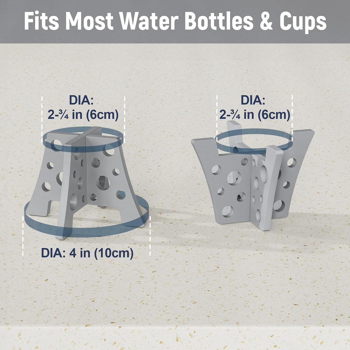 Silicone Water Bottle Drying Racks Set of 3 with Drip Tray,Cheese Style for Faster Drying,Bottle Dryer Racks Fit for Stanley YETI Cups Owala Sports Bottle Baby Bottle Thermoses Mugs