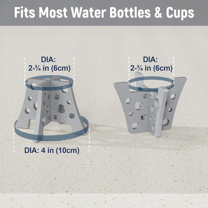 Silicone Water Bottle Drying Racks Set of 3 with Drip Tray,Cheese Style for Faster Drying,Bottle Dryer Racks Fit for Stanley YETI Cups Owala Sports Bottle Baby Bottle Thermoses Mugs
