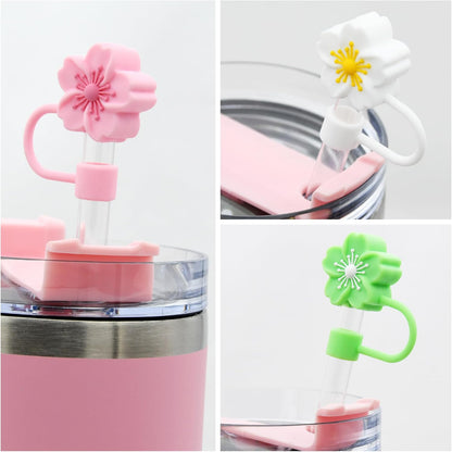 Straw Cover Cap for Stanley Cup,Silicone Straw Topper 10 mm 0.4 in Reusable Straw Tips Lids,Straw Tip Covers for Stanley Cups Accessories