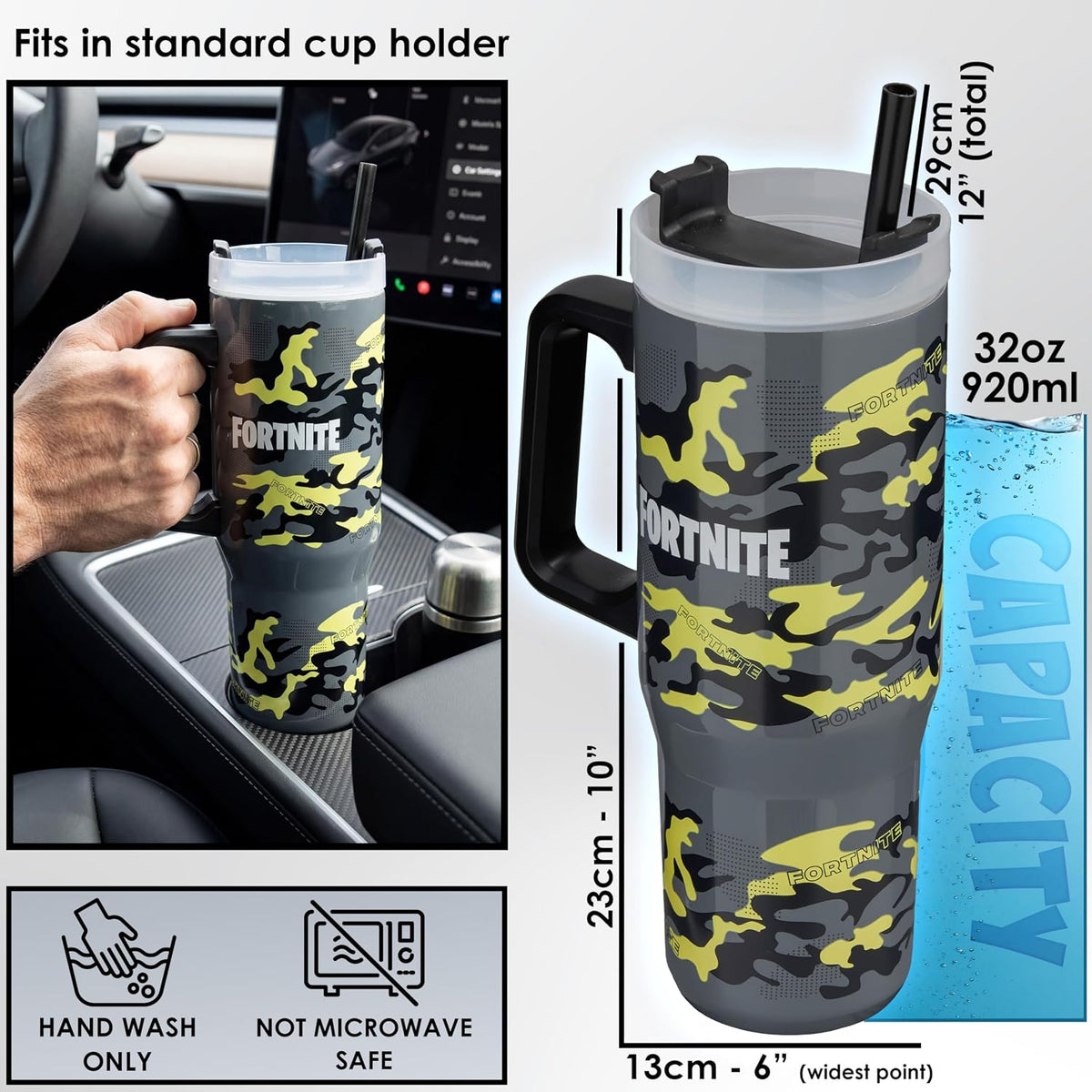 Pokemon Tumbler with Handle and Straw 32 oz, Keeps Hot 8 Hrs, Cold 12H & Ice 42H, BPA-Free Insulated Stainless Steel Water Bottle, Travel Mug, Gamer Gifts (Multi Pokemon)