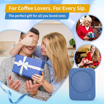 Coffee Mug Warmer for Desk with Auto Shut Off & 3-Temp Settings, Coffee Cup Warmer with Smart Safety Alert Home Office Accessory, Perfect for Coffee, Tea, Milk (No Mug)