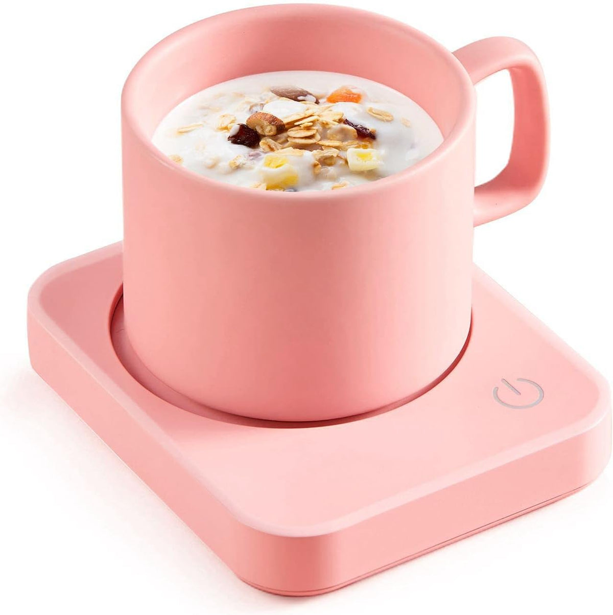 Coffee Mug Warmer for Desk with Auto Shut Off & 3-Temp Settings, Coffee Cup Warmer with Smart Safety Alert Home Office Accessory, Perfect for Coffee, Tea, Milk (No Mug)