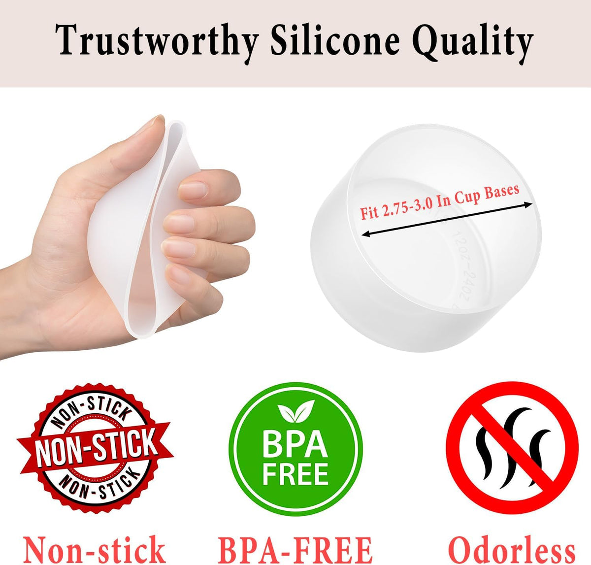 2-Pack Silicone Boots for Stanley, Owala & More, Fits Select Cups & Bottles