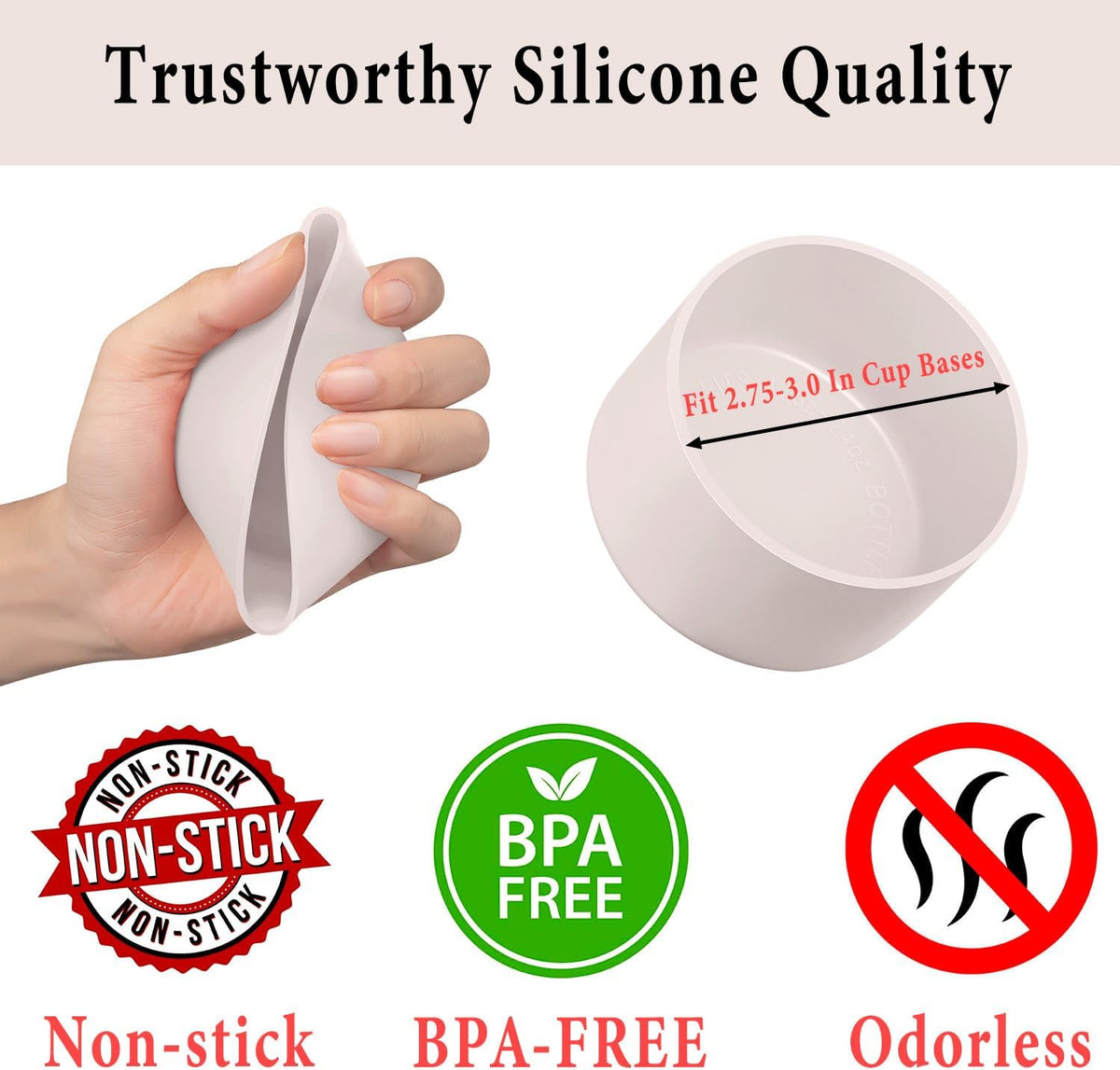 2-Pack Silicone Boots for Stanley, Owala & More, Fits Select Cups & Bottles