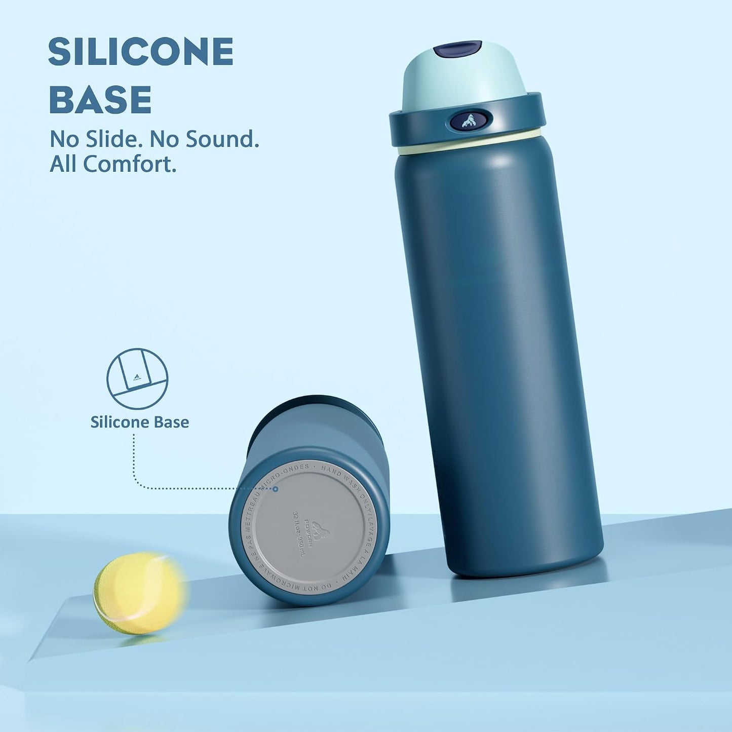 24 oz Stainless Steel Water Bottle: 2-in-1 Push-Button Spout & Quick-Flip Straw, Leakproof, Cold 24Hrs, Fits Car Cup Holder, Insulated Vacuum Flask for Sports, Trip, School Gift (Storm Hammer) - Colors B