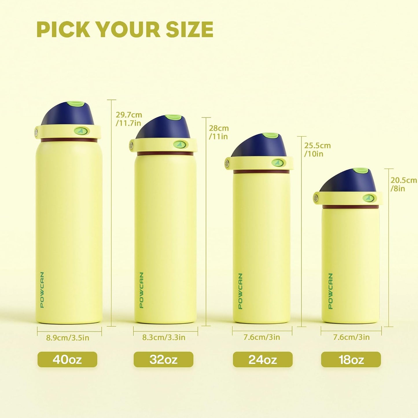 24 oz Stainless Steel Water Bottle: 2-in-1 Push-Button Spout & Quick-Flip Straw, Leakproof, Cold 24Hrs, Fits Car Cup Holder, Insulated Vacuum Flask for Sports, Trip, School Gift (Storm Hammer) - Colors B