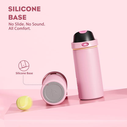 24 oz Stainless Steel Water Bottle: 2-in-1 Push-Button Spout & Quick-Flip Straw, Leakproof, Cold 24Hrs, Fits Car Cup Holder, Insulated Vacuum Flask for Sports, Trip, School Gift (Storm Hammer) - Colors B