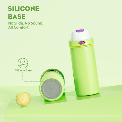 24 oz Stainless Steel Water Bottle: 2-in-1 Push-Button Spout & Quick-Flip Straw, Leakproof, Cold 24Hrs, Fits Car Cup Holder, Insulated Vacuum Flask for Sports, Trip, School Gift (Storm Hammer) - Colors B