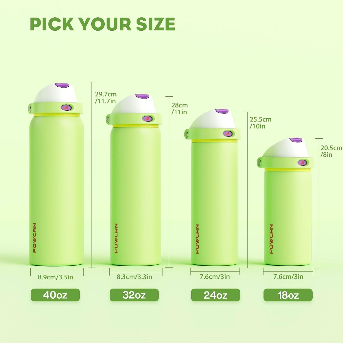 24 oz Stainless Steel Water Bottle: 2-in-1 Push-Button Spout & Quick-Flip Straw, Leakproof, Cold 24Hrs, Fits Car Cup Holder, Insulated Vacuum Flask for Sports, Trip, School Gift (Storm Hammer) - Colors B