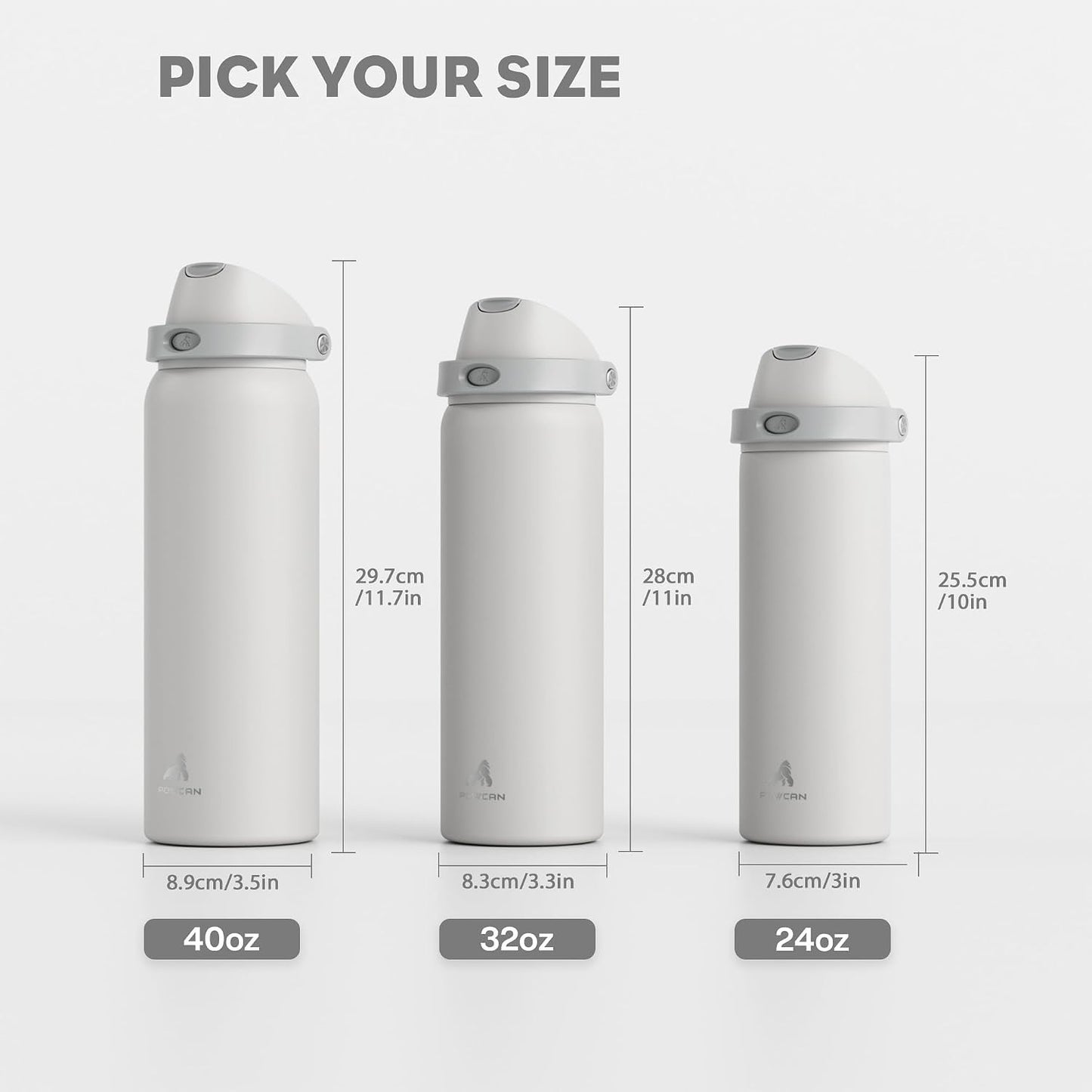 24 oz Stainless Steel Water Bottle: 2-in-1 Push-Button Spout & Quick-Flip Straw, Leakproof, Cold 24Hrs, Fits Car Cup Holder, Insulated Vacuum Flask for Sports, Trip, School Gift (Storm Hammer) - Colors B