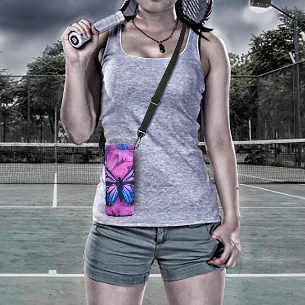 Water Bottle Carrier,Insulated Neoprene Water bottle Holder Bag Case Pouch Cover 1000ML or 750ML,Adjustable Shoulder Strap, Great for Stainless Steel and Plastic Bottles