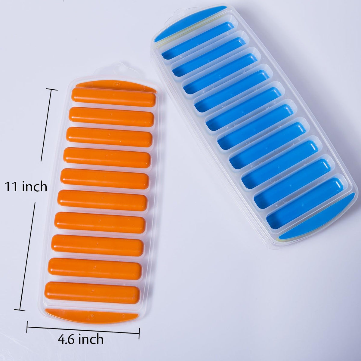 4 Pack Ice Cube Trays, Narrow Water Bottle Ice Cube Tray Stick