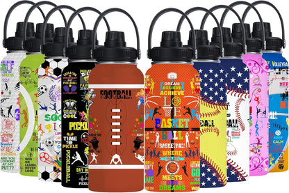 Pickleball Water Bottle 32oz Stainless Steel Insulated Vaccum with Lid, Pickleball Gifts for Pickleball Players, Pickleball Lovers, Women Girls Ladies