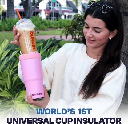 Frost Buddy Togo Buddy | 30 oz Stainless Steel Vacuum Insulated Tumbler | To Go Coffee Cup – Iced Coffee Cups, Iced Coffee Sleeve, Travel Mug, Thermal Cup for Hot & Cold Drinks, Dunkin Cup (Pencil) - Colors A