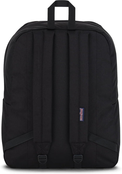 JanSport SuperBreak One Backpacks - Durable, Lightweight Bookbag with 1 Main Compartment, Front Utility Pocket with Built-in Organizer - Premium Backpack, Black - Colors A