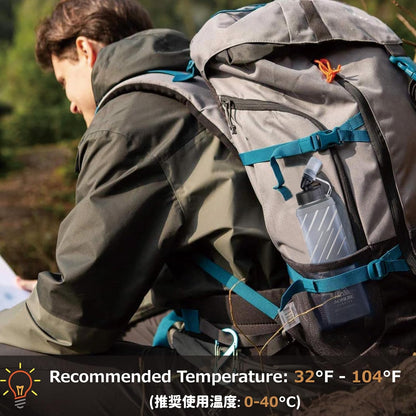 Azarxis TPU Soft Flask Collapsible Water Bottles BPA-Free 250ml 350ml 500ml for Hydration Vest Pack Running Hiking Cycling Climbing