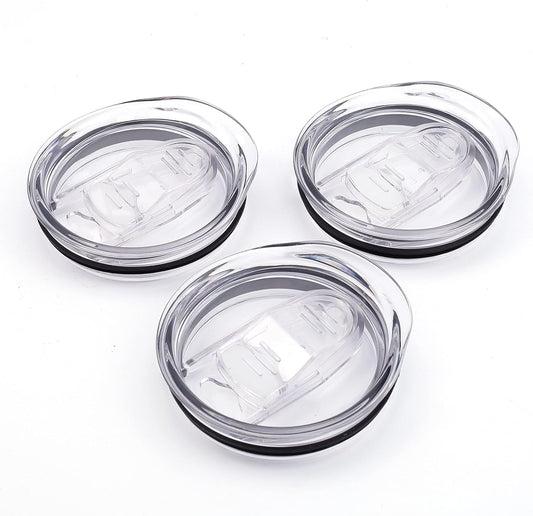 20oz Skinny Tumbler Replacement Lids 3 Pack,2.75in Cup Mouth Compatible with YETI Rambler and More Tumbler Cups，Spill Proof Splash Resistant Silicone Sliding Covers.