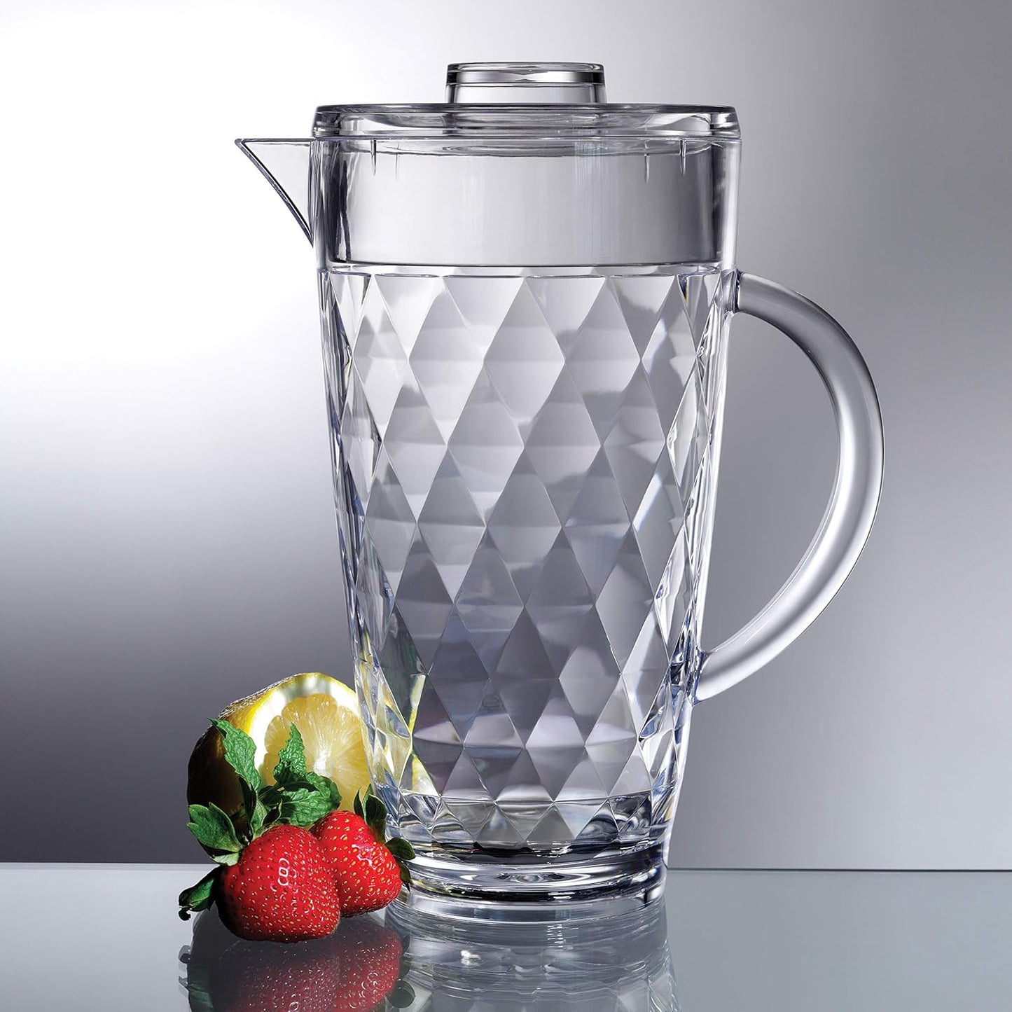 Prodyne Fruit Infusion Flavor Pitcher, Clear, 93 oz.