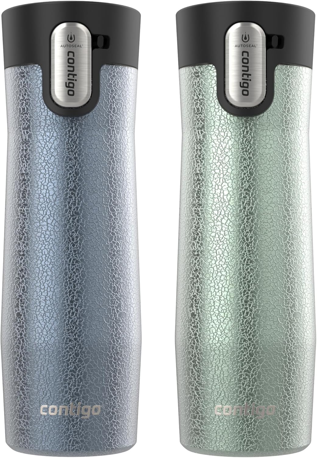 Contigo AUTOSEAL West Loop Vacuum-Insulated Stainless Steel Travel Mug with Easy-Clean Lid 12 oz Blueberry
