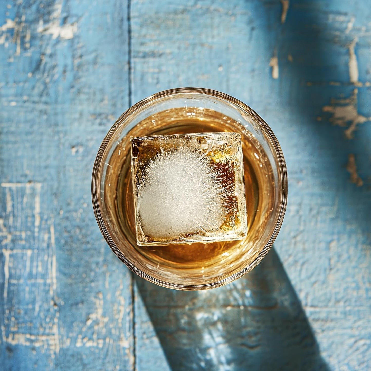 Ice Cube Molds – 2-Pack Silicone Trays for 8 Large Square Cubes – Slow-Melt Ice for Whiskey, Cocktails, Coffee & More