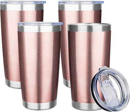 20oz Tumbler with Lid Stainless Steel Insulated Tumblers Travel Coffee Tumbler Bulk Double Wall Vacuum Insulated Water Cup Gifts for Christmas Women Men Her Him Home Office(Navy Blue, 1pack)