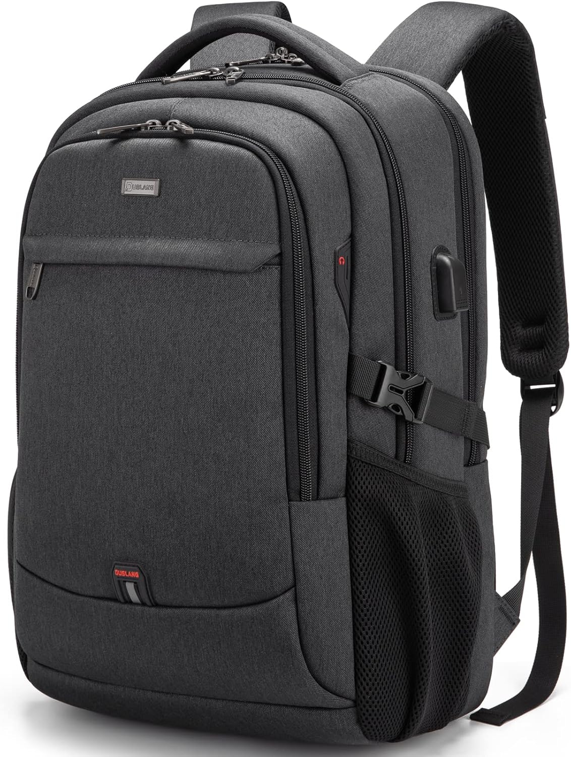 DUSLANG 17 Inch Laptop Backpack for Travel Water Resistant College Backpack for Men/Women Laptop Bag with USB Charging Port,Black - Colors B