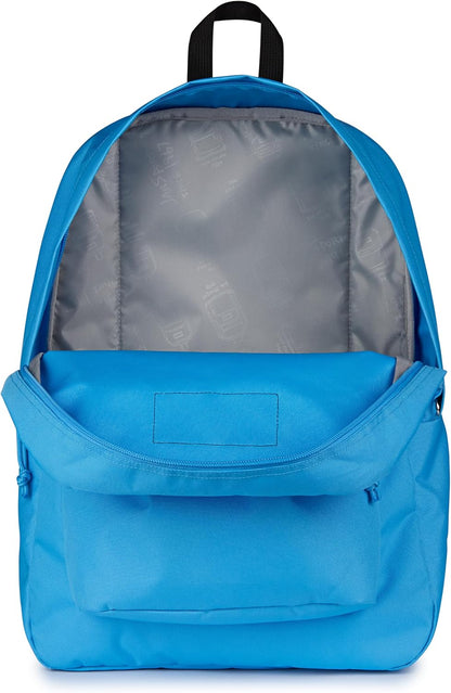 JanSport SuperBreak One Backpacks - Durable, Lightweight Bookbag with 1 Main Compartment, Front Utility Pocket with Built-in Organizer - Premium Backpack, Black - Colors B