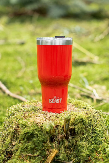 Beast 10 oz Tumbler Stainless Steel Vacuum Insulated Coffee Ice Cup Double Wall Travel Flask (Arctic White)