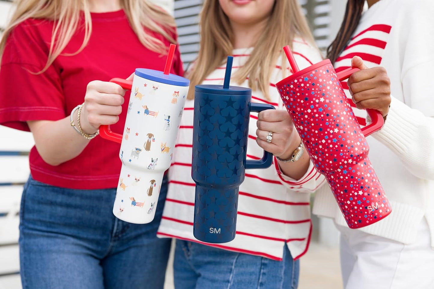 Simple Modern 40 oz Trek Tumbler with Handle and Straw Lid | Cup Holder Friendly Insulated Stainless Steel Travel Mug | Sea Glass Sage - Colors C