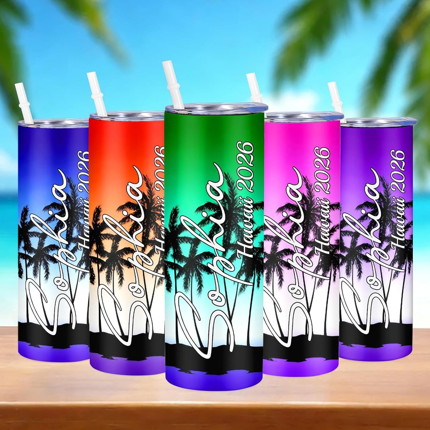 Girl Trip Gifts for Women, Personalized Girls Trip Tumblers with Name Text, Custom Beach Tumbler, Road Trips Vacation Cruise Cup with Lid and Straw, Bachelorette Party Girl Weekend Gift For Friend