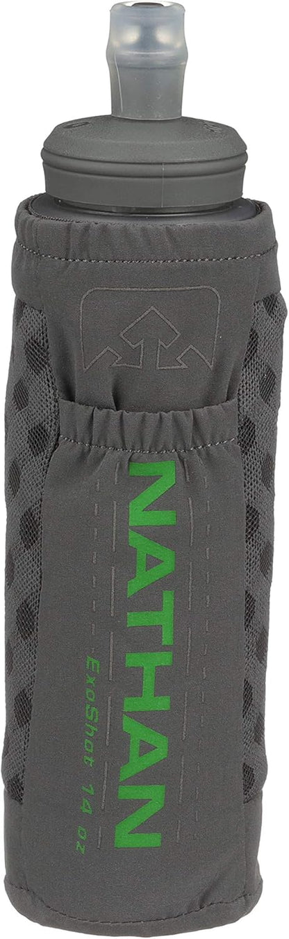 Nathan ExoDraw & ExoShot 2.0 Flask, Handheld Water Bottle for Marathons, Hiking, Ultra Running and Outdoor Activity