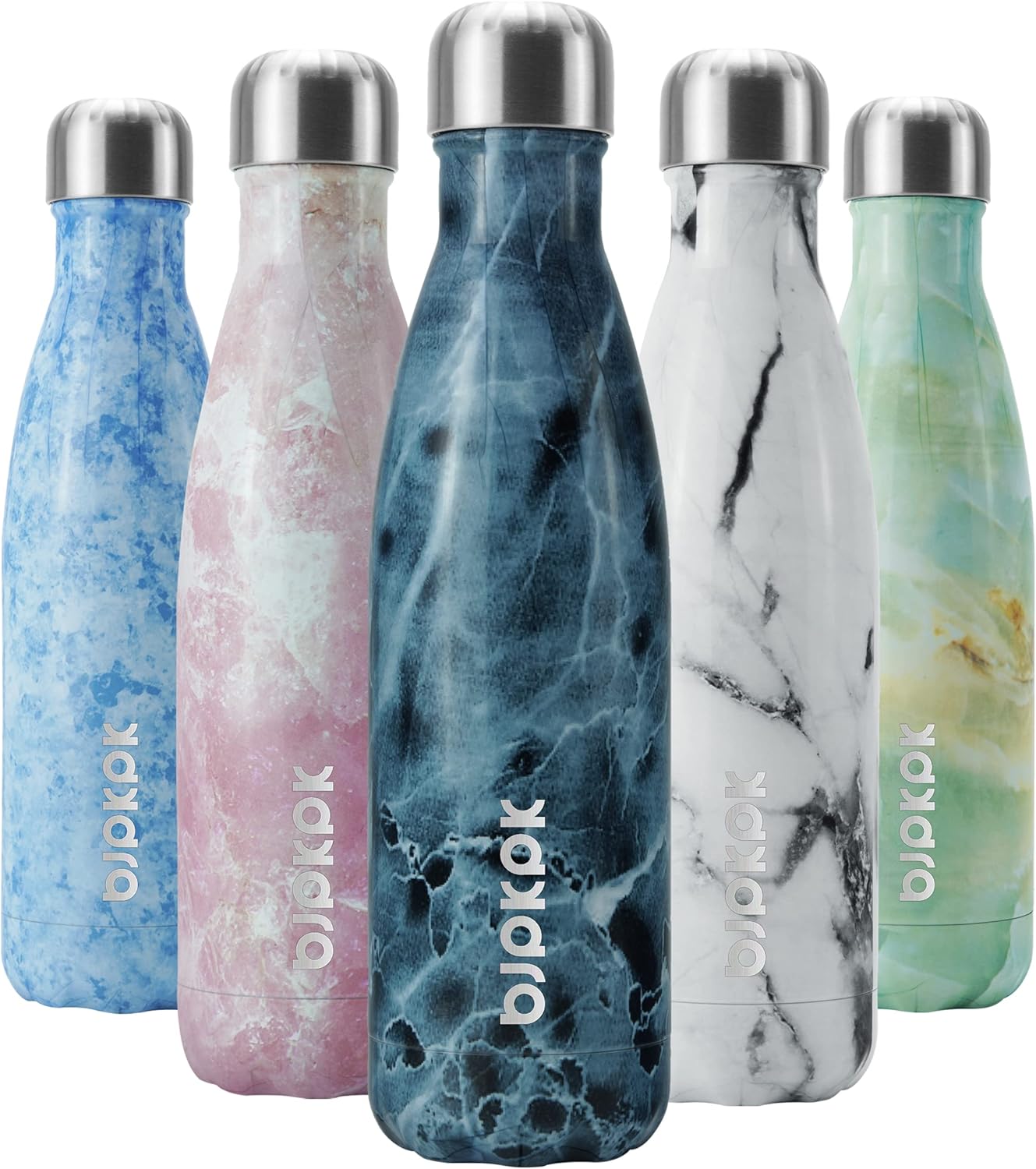BJPKPK Insulated Water Bottle 12oz Small Stainless Steel Water Bottles Reusable Metal Thermal Keep Cold and Hot,Dreamy Purple - Colors B