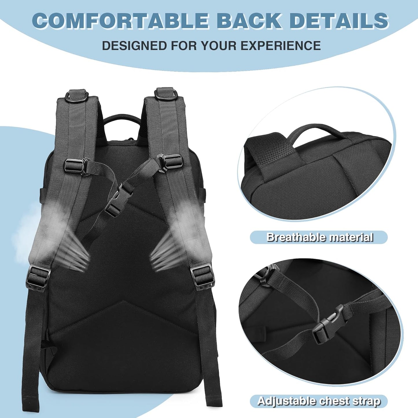 Wotony Military Tactical Backpack for Men Waterproof Daypack 3 Day Assault Pack Molle Bag with Water Bottle Holder