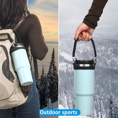 Wongeto Paracord Handle Strap for Stanley Cup - Heavy Duty Compatible with Stanley 40oz 30oz Tumbler, Stanley Cup Accessories