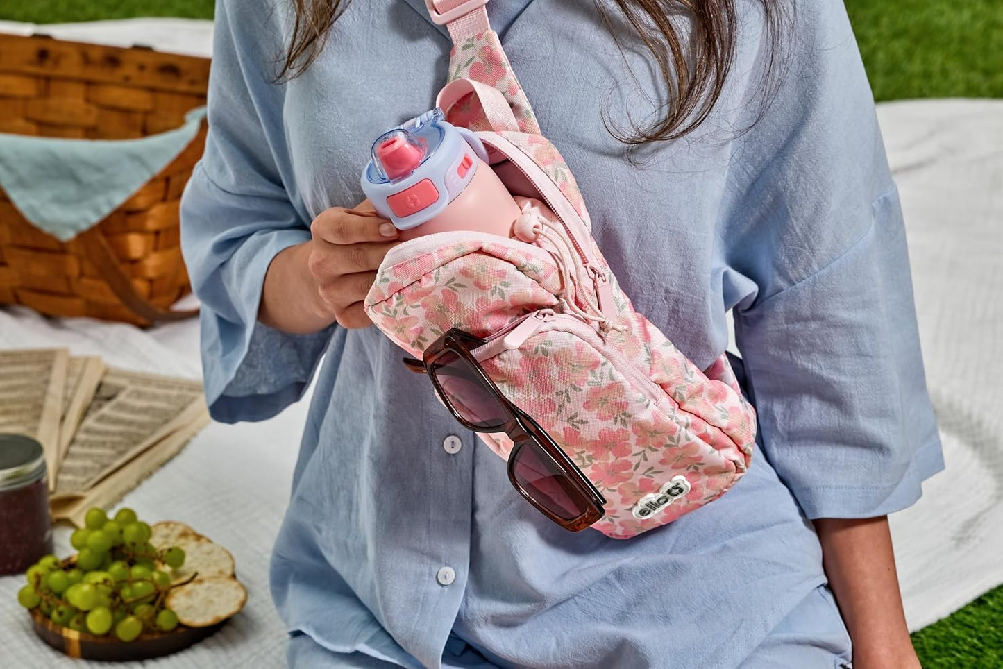 Ello Crossbody Sling Water Bottle Bag