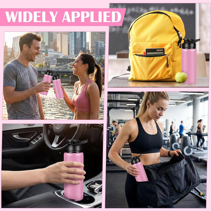 CHENGU Water Bottle Bulk 20 oz Aluminum Reusable Bottles Lightweight Snap Lid Water Cups Easy Carry Leak Proof Travel Tumbler for Gym Sports Camping Hiking Fishing
