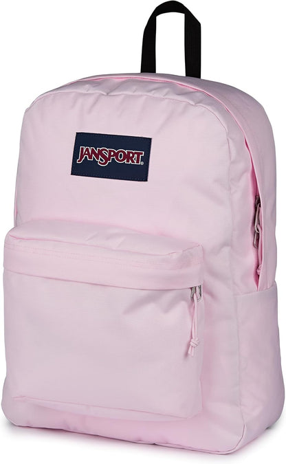 JanSport SuperBreak One Backpacks - Durable, Lightweight Bookbag with 1 Main Compartment, Front Utility Pocket with Built-in Organizer - Premium Backpack, Black - Colors B
