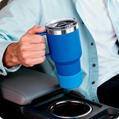 2 Pack Silicone Boot Protectors | Compatible with YETI Rambler 20/30oz, 10oz Tumbler, 20/30oz Travel Mugs | Universal Fit for 2.75-2.85" Base | BPA-Free | Dishwasher Safe (Canyon Red)